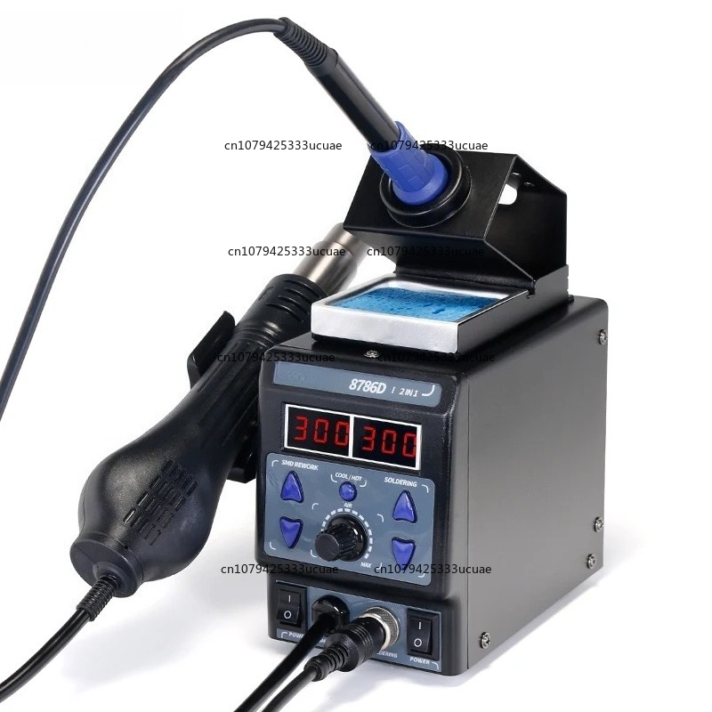 Паяльная станция 2-в-1 8786DI  – обзор и цена Smd Rework Station Hot Air Soldering 2 In 1